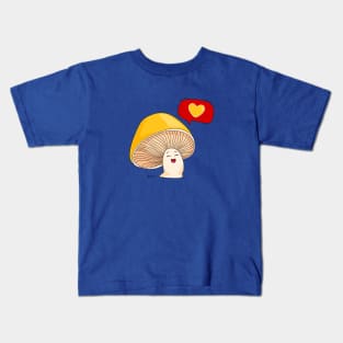 Mushroom and love Kids T-Shirt